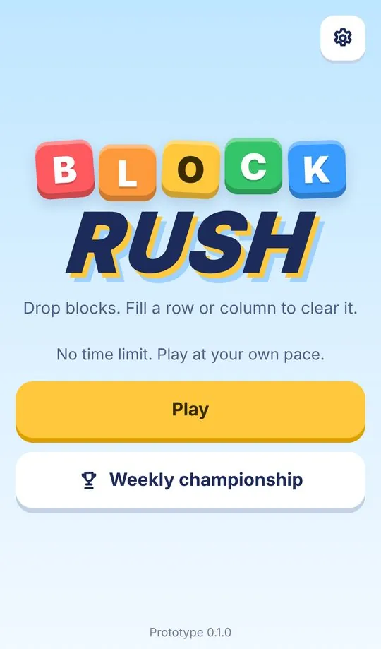 BLOCK RUSH in the bright look